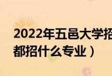 2022年五邑大學(xué)招生計(jì)劃及招生人數(shù)（各省都招什么專業(yè)）