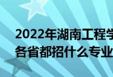 2022年湖南工程學(xué)院招生計(jì)劃及招生人數(shù)（各省都招什么專業(yè)）