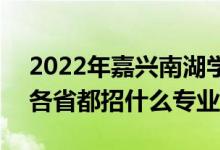 2022年嘉興南湖學(xué)院招生計(jì)劃及招生人數(shù)（各省都招什么專業(yè)）