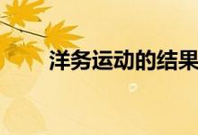 洋務(wù)運(yùn)動的結(jié)果（洋務(wù)運(yùn)動的評價(jià)）