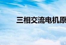 三相交流電機原理（具體內(nèi)容如下）
