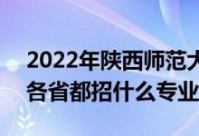2022年陜西師范大學招生計劃及招生人數(shù)（各省都招什么專業(yè)）