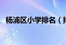 楊浦區(qū)小學排名（排名前八的楊浦區(qū)小學）