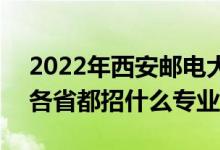 2022年西安郵電大學招生計劃及招生人數(shù)（各省都招什么專業(yè)）