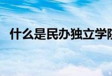 什么是民辦獨(dú)立學(xué)院（什么是民辦高校？）