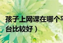 孩子上網課在哪個平臺（孩子想上網課哪個平臺比較好）