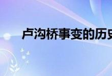 盧溝橋事變的歷史（盧溝橋事變資料）