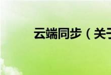 云端同步（關于云端同步的介紹）