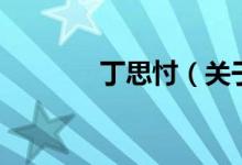 丁思忖（關于丁思忖的介紹）