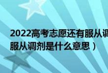 2022高考志愿還有服從調(diào)劑選項(xiàng)嗎（2022高考報(bào)考志愿時(shí)服從調(diào)劑是什么意思）