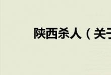 陜西殺人（關(guān)于陜西殺人的介紹）