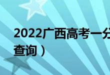 2022廣西高考一分一段表（文史類(lèi)成績(jī)排名查詢(xún)）