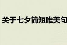 關于七夕簡短唯美句子（這些句子太浪漫了）