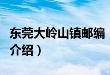 東莞大嶺山鎮(zhèn)郵編（關(guān)于東莞大嶺山鎮(zhèn)郵編的介紹）