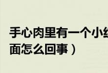 手心肉里有一個小紅點（手心有小紅點在肉里面怎么回事）