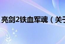 亮劍2鐵血軍魂（關于亮劍2鐵血軍魂的介紹）