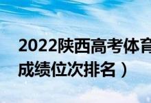 2022陜西高考體育專業(yè)課一分一段表（最新成績(jī)位次排名）