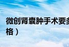 微創(chuàng)腎囊腫手術(shù)要多少錢(qián)（腎囊腫微創(chuàng)手術(shù)價(jià)格）