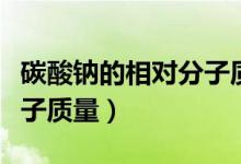 碳酸鈉的相對分子質(zhì)量初中（碳酸鈉的相對分子質(zhì)量）