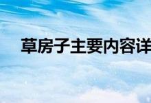 草房子主要內(nèi)容詳細(xì)（草房子主要內(nèi)容）