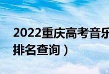 2022重慶高考音樂學本科一分一段表（成績排名查詢）