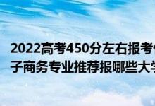 2022高考450分左右報(bào)考什么專業(yè)好（2022高考530分學(xué)電子商務(wù)專業(yè)推薦報(bào)哪些大學(xué)）