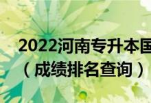 2022河南專升本國際經(jīng)濟(jì)與貿(mào)易一分一段表（成績排名查詢）
