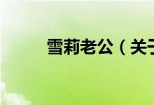 雪莉老公（關(guān)于雪莉老公的介紹）