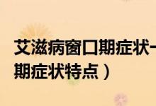 艾滋病窗口期癥狀一般持續(xù)多久（艾滋病窗口期癥狀特點）