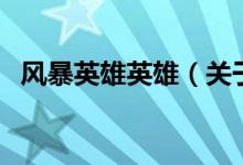風(fēng)暴英雄英雄（關(guān)于風(fēng)暴英雄英雄的介紹）