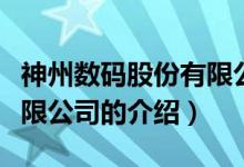 神州數(shù)碼股份有限公司(關(guān)于神州數(shù)碼股份有限公司的介紹)