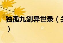 獨(dú)孤九劍異世錄（關(guān)于獨(dú)孤九劍異世錄的介紹）