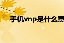 手機(jī)vnp是什么意思（手機(jī)vnp是什么）