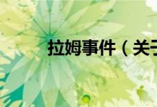 拉姆事件（關(guān)于拉姆事件的介紹）