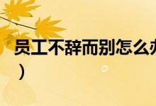 員工不辭而別怎么辦（可以與其解除勞動合同）