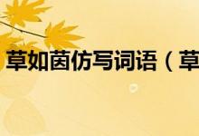 草如茵仿寫詞語(yǔ)（草如茵樣式的詞語(yǔ)有什么）