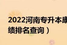 2022河南專升本康復(fù)治療學(xué)一分一段表（成績排名查詢）
