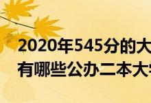 2020年545分的大學(xué)（2022高考545分左右有哪些公辦二本大學(xué)）