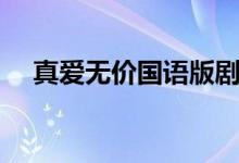 真愛(ài)無(wú)價(jià)國(guó)語(yǔ)版劇情（講的是什么故事）