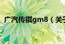 廣汽傳祺gm8（關(guān)于廣汽傳祺gm8的介紹）