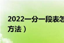 2022一分一段表怎么看位次（高考位次計(jì)算方法）