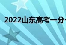 2022山東高考一分一段表（最新成績排名）