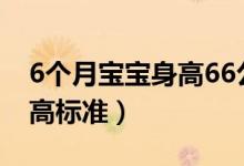 6個(gè)月寶寶身高66公分偏矮嗎（6個(gè)月寶寶身高標(biāo)準(zhǔn)）