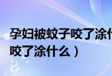 孕婦被蚊子咬了涂什么消腫止癢（孕婦被蚊子咬了涂什么）
