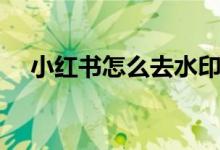 小紅書怎么去水?。ㄐ〖t書去水印方法）