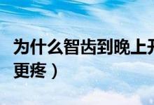 為什么智齒到晚上開(kāi)始疼（為什么智齒到晚上更疼）