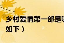鄉(xiāng)村愛(ài)情第一部是哪年拍攝的（具體時(shí)間介紹如下）