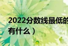 2022分?jǐn)?shù)線最低的公辦二本大學(xué)有哪些（都有什么）