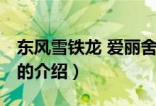 東風雪鐵龍 愛麗舍（關于東風雪鐵龍 愛麗舍的介紹）