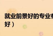 就業(yè)前景好的專業(yè)有哪些（什么專業(yè)就業(yè)前景好）